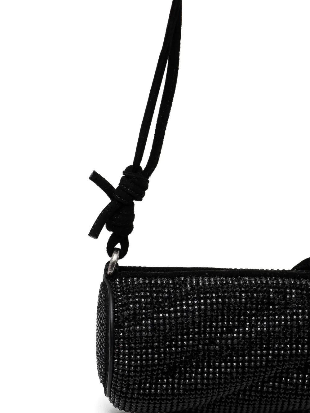 Fiorucci Mella mini-tas verfraaid met stras Zwart