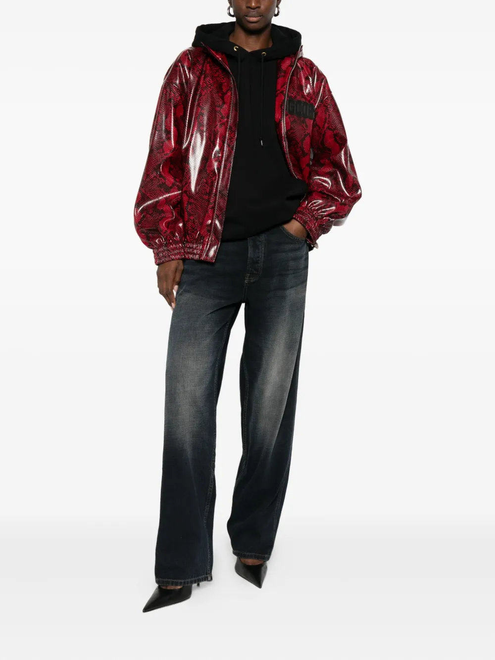 GCDS snakeskin-effect faux-leather jacket | Chamarras bomber | Image 2