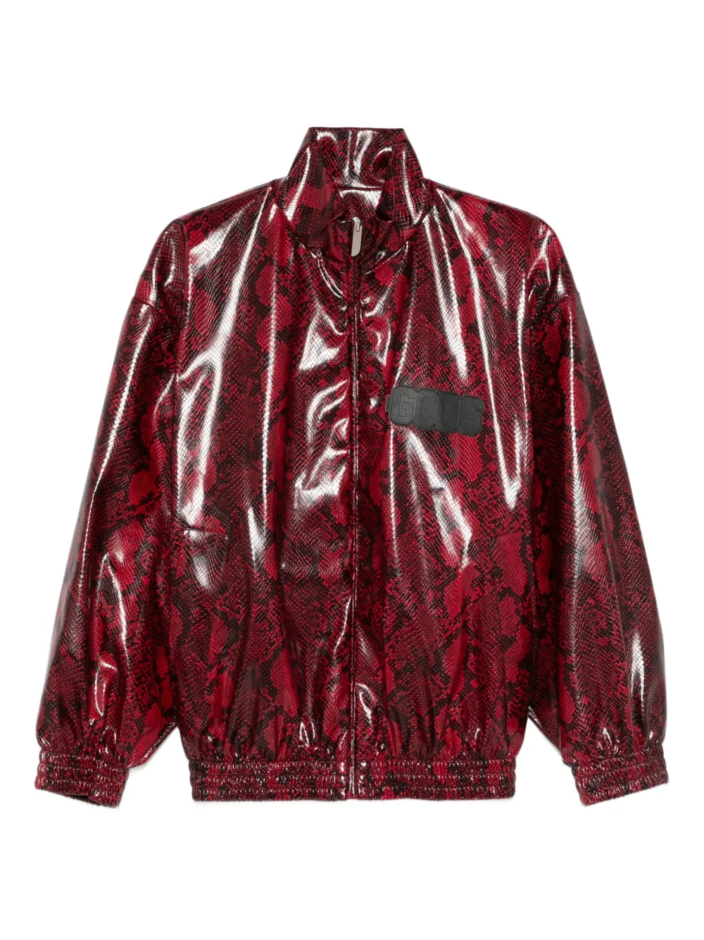 GCDS snakeskin-effect faux-leather jacket | rojo | Image 1