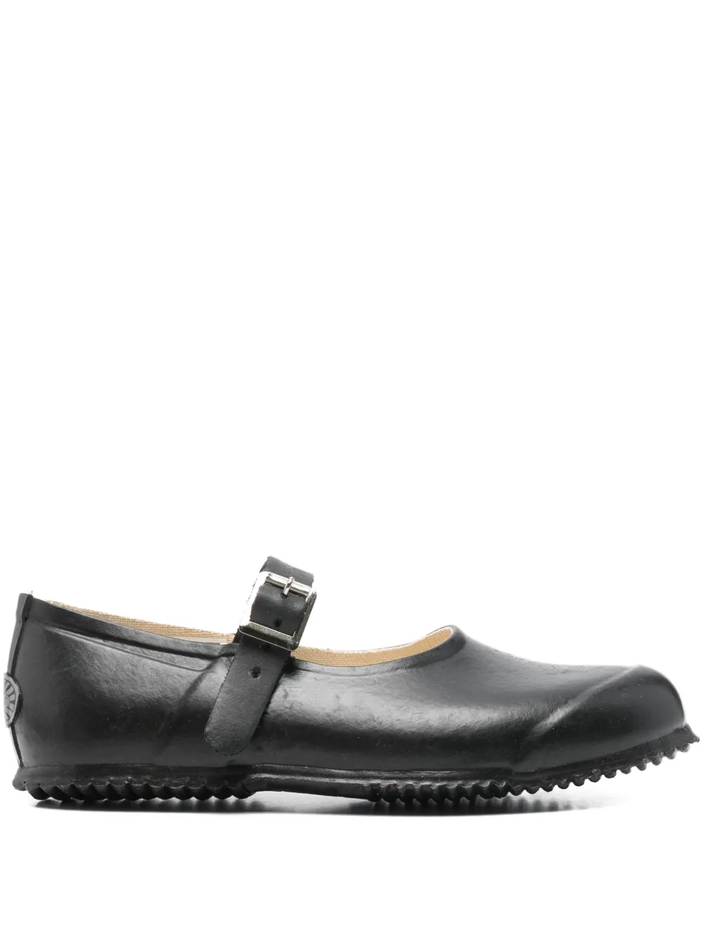 Superga Leather Ballet Flats In Black