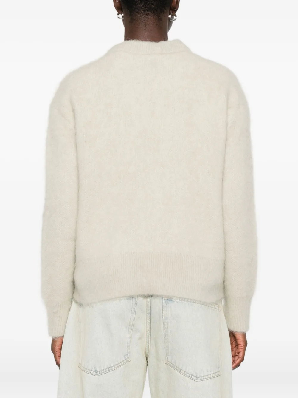 Calvin Klein Sweater In Blended Alpaca In Neutral