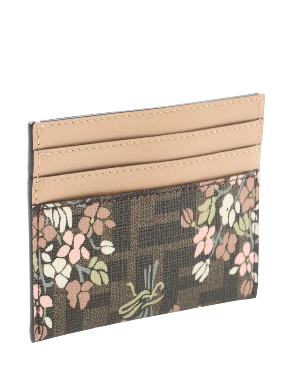 Fendi Pre-Owned 2010-2025 Zucca Coated Canvas Flower Bouquet Roma Case card holder | Image 2