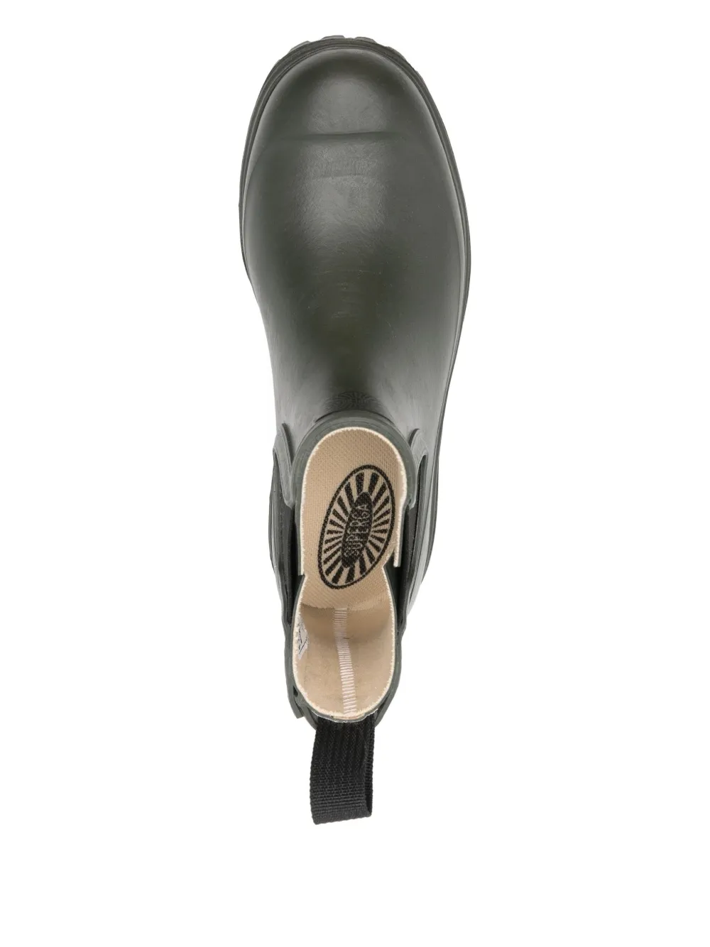 Superga Rubber Chelsea Boots In Green
