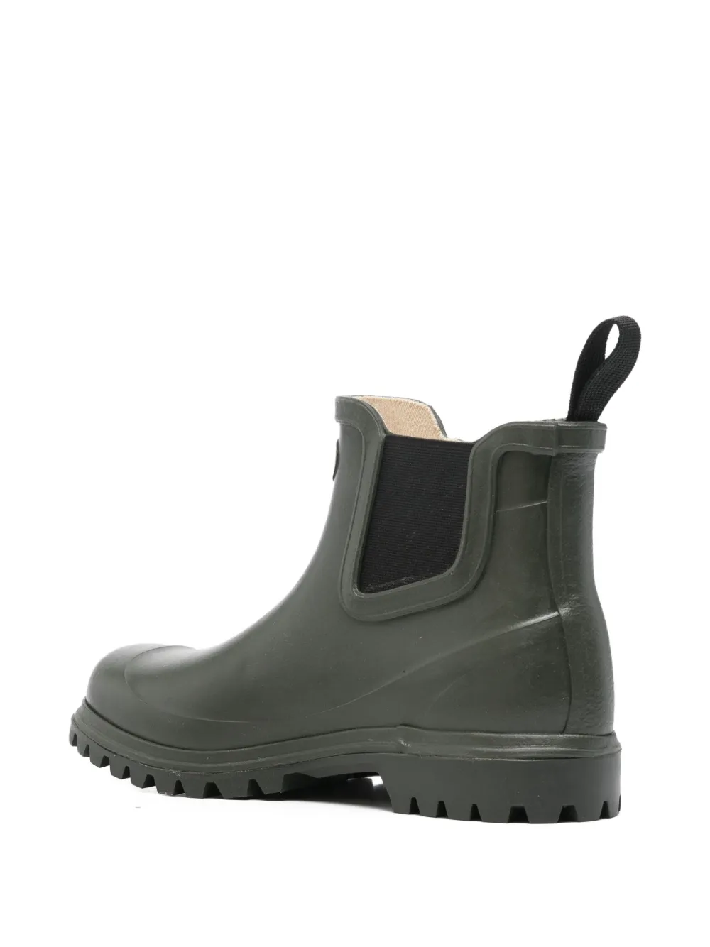 Superga Rubber Chelsea Boots In Green