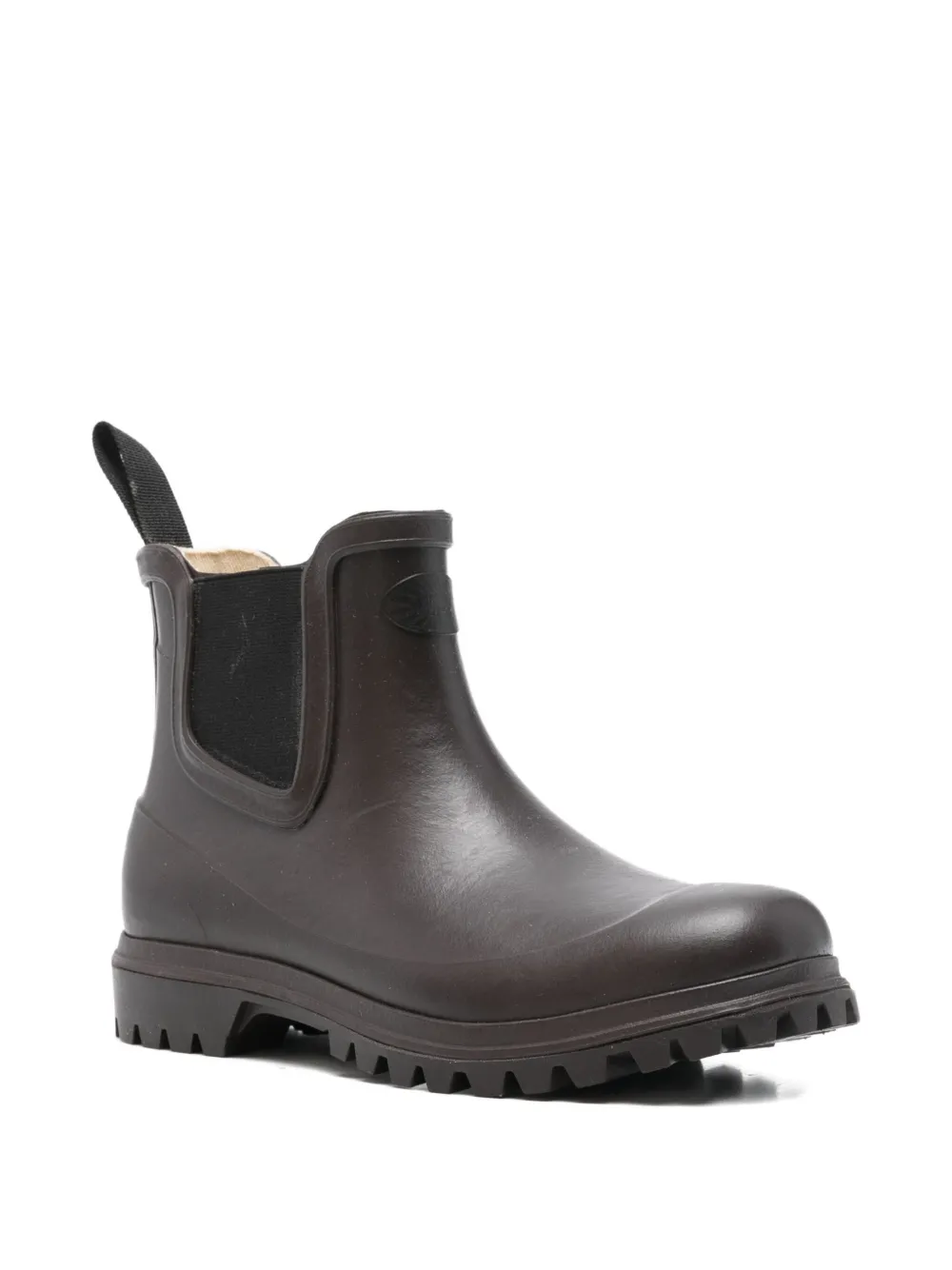 Superga Rubber Chelsea Boots In Animal Print
