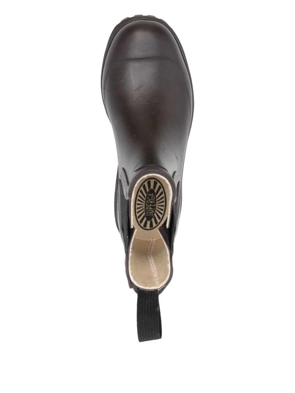 Superga Rubber Chelsea Boots In Animal Print