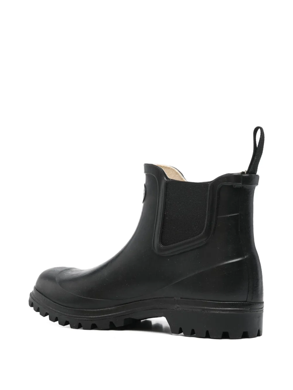 Superga Rubber Chelsea Boots In Black