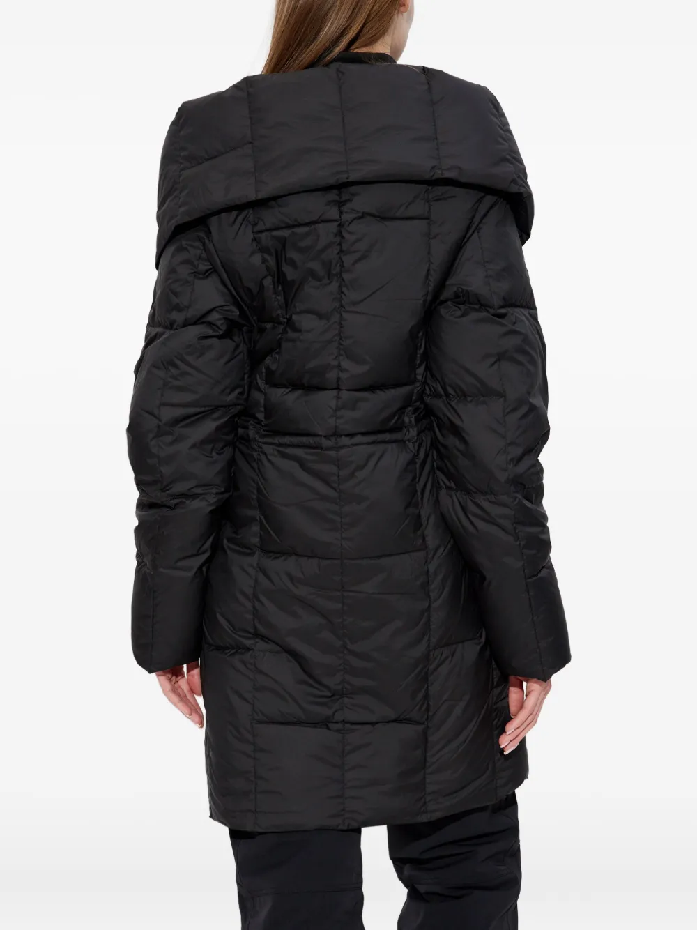 Add Button Quilted Top In Black