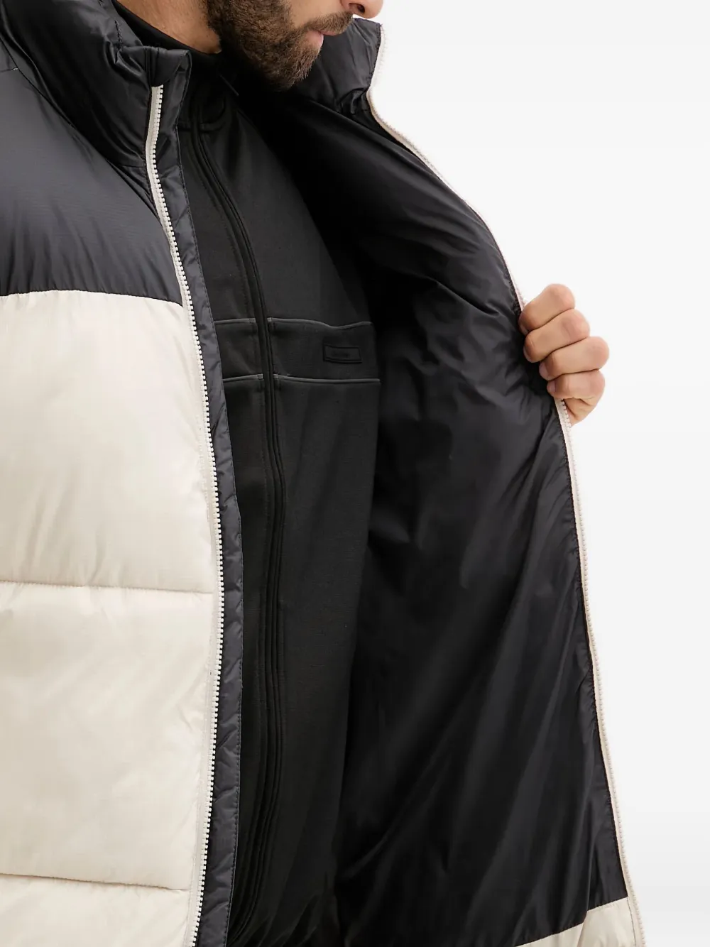 Columbia Gewatteerd jack met colourblocking Beige