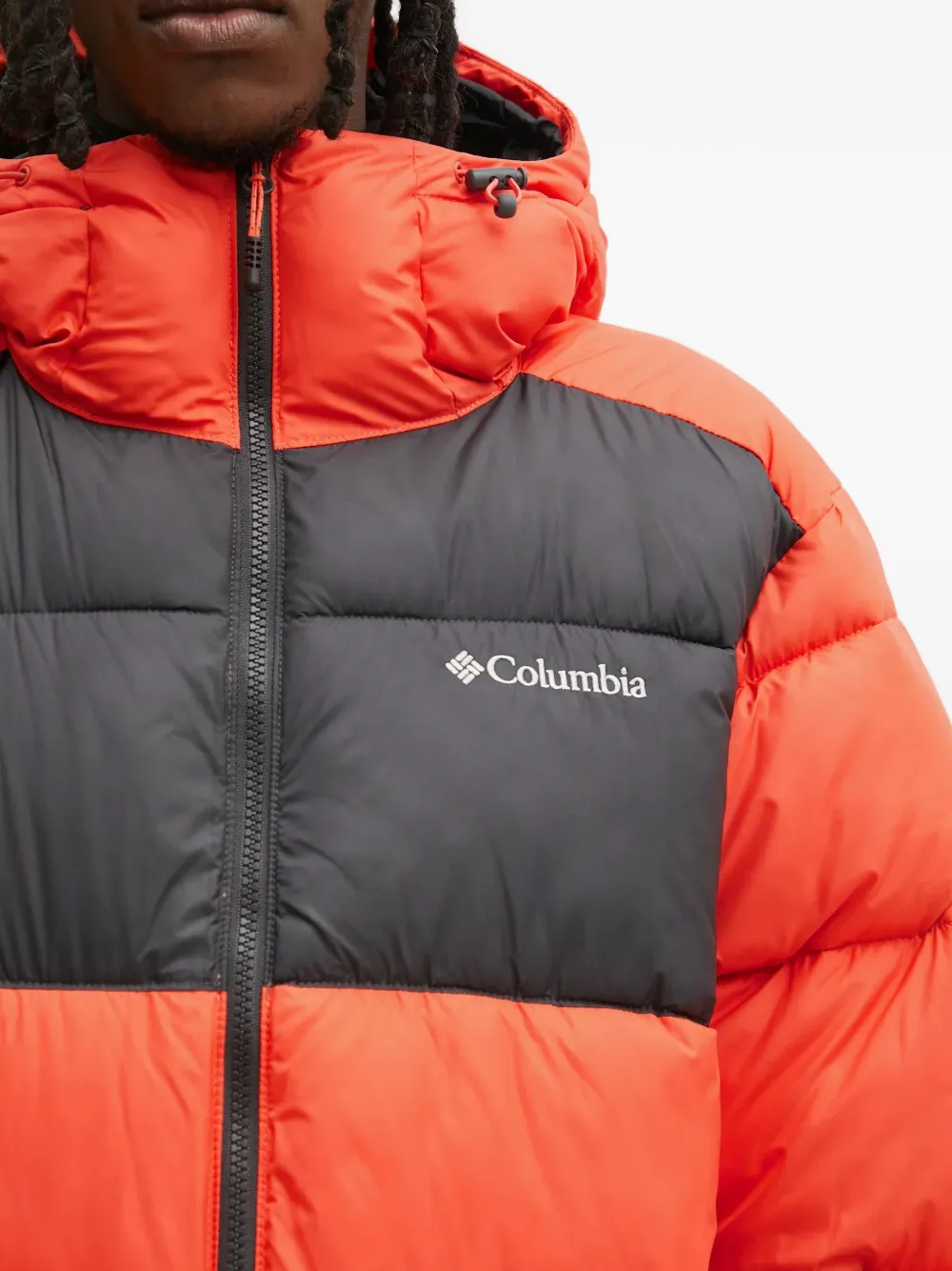 Columbia Pike Lake™ jack met colourblocking en capuchon Oranje