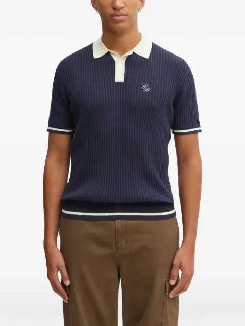 Filling Pieces ribbed polo top