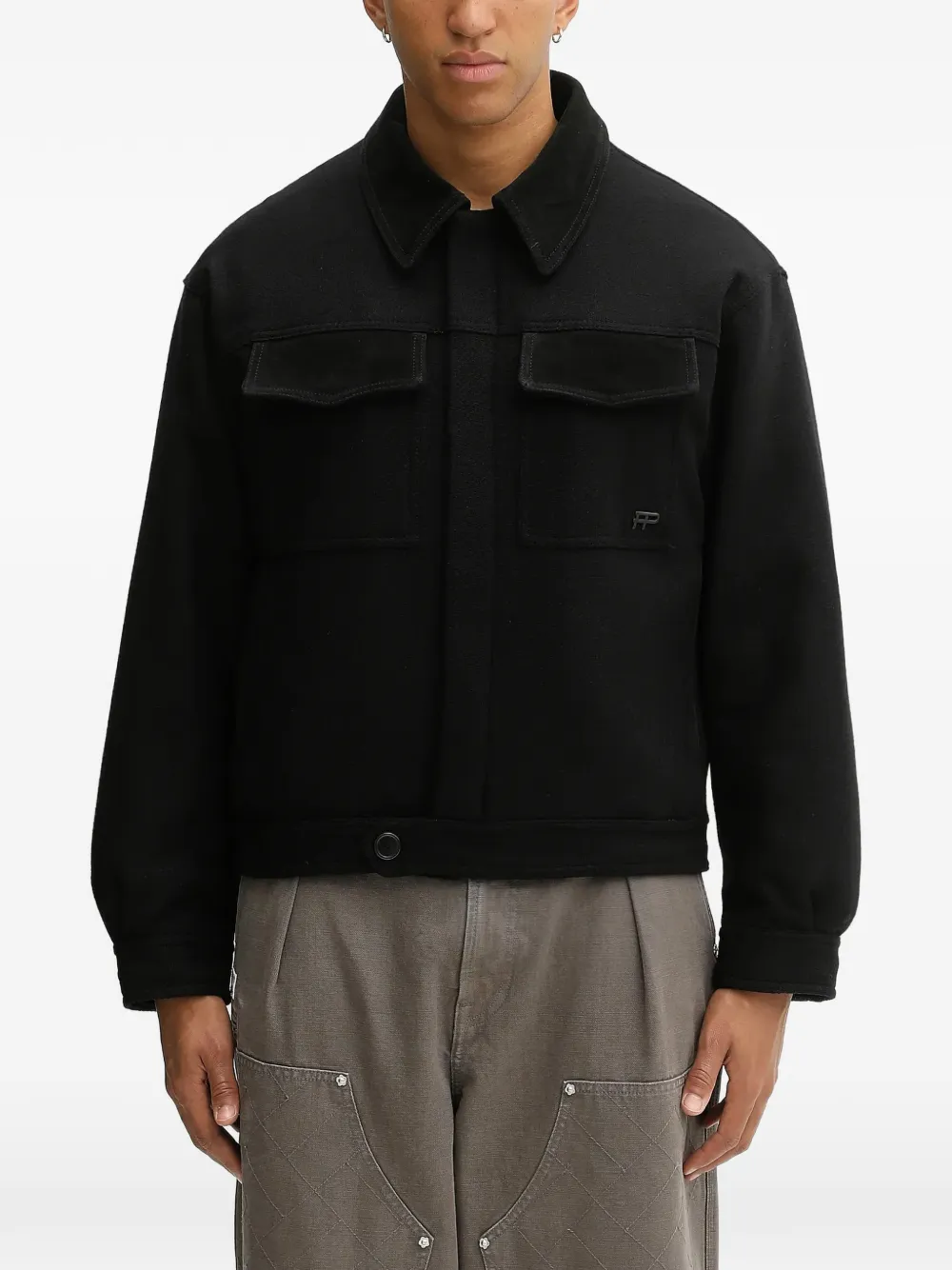 Filling Pieces Box Varsity jacket - Nero