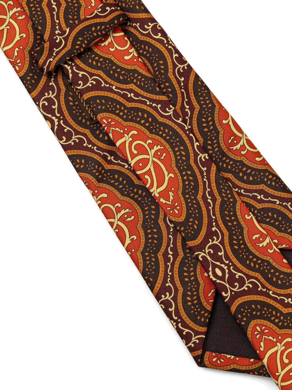 Drôle De Monsieur Stropdas met patroon - Bruin