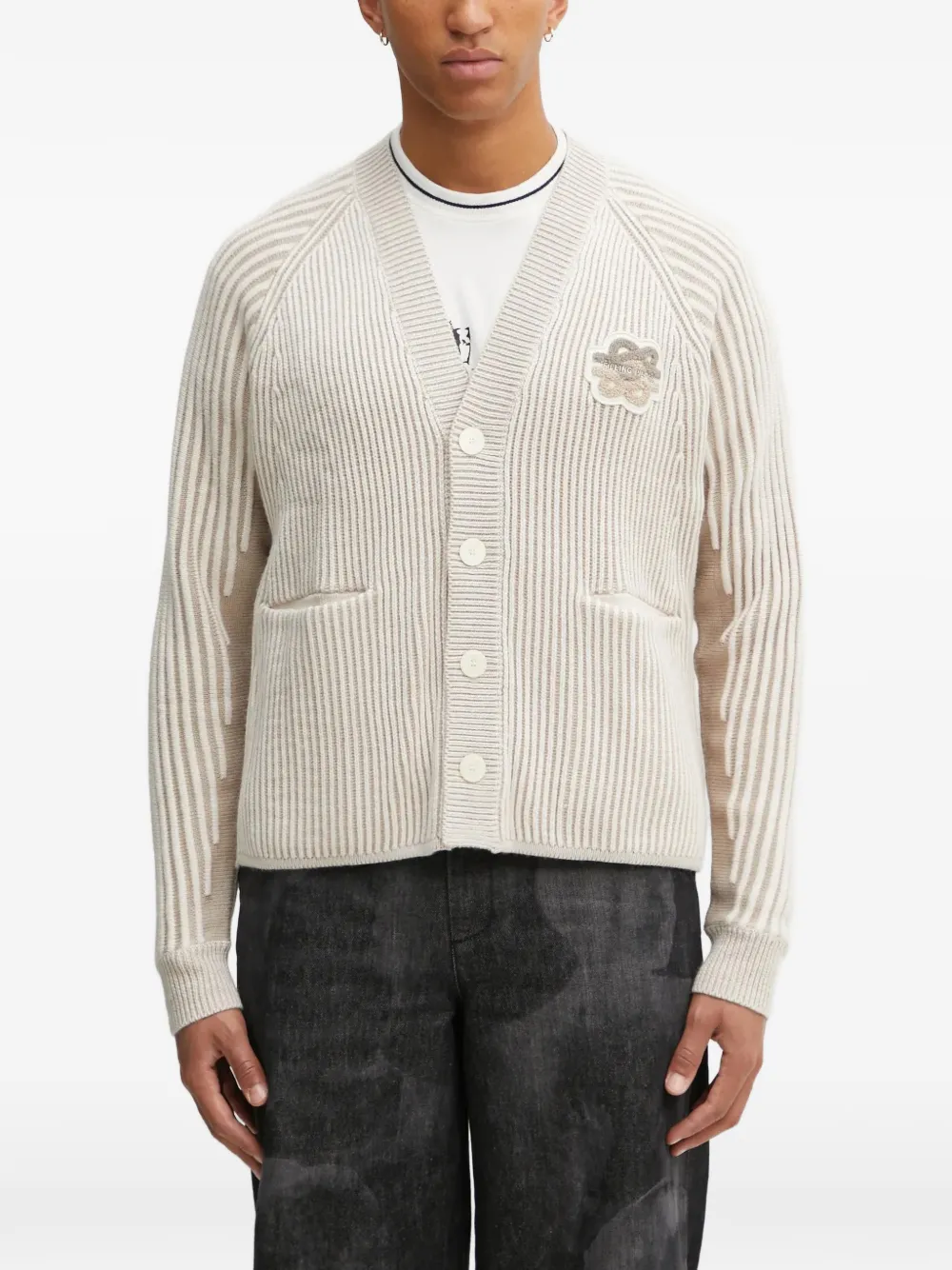Filling Pieces Atmosphere ribbed cardigan - Toni neutri