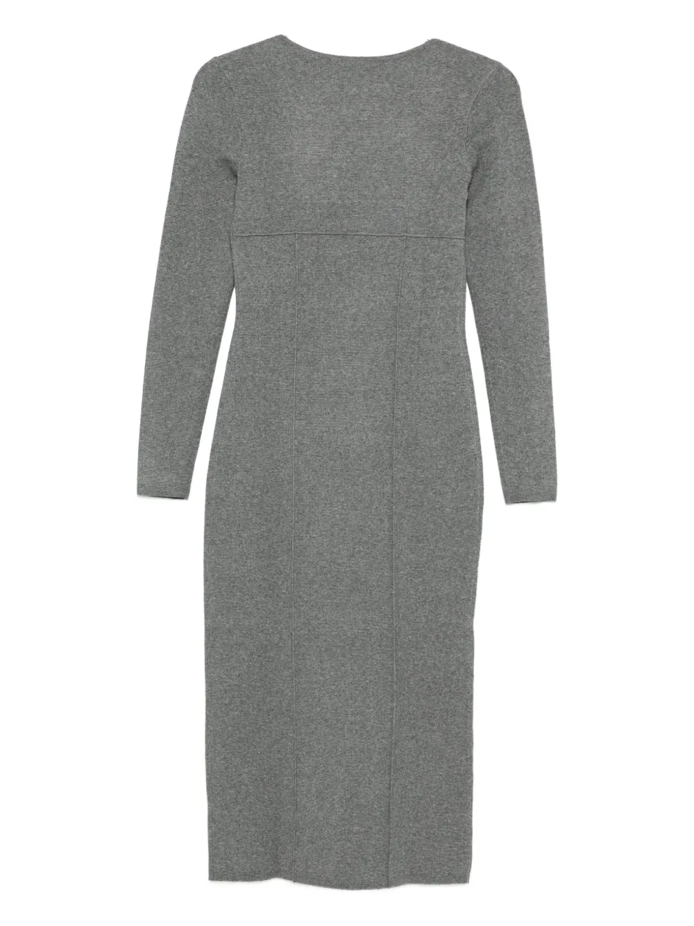 Calvin Klein Midi-jurk met lange mouwen - Grijs