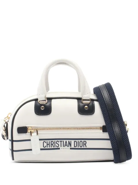 Christian Dior Pre-Owned 2022 Mini Leather Vibe Bowling Bag satchel