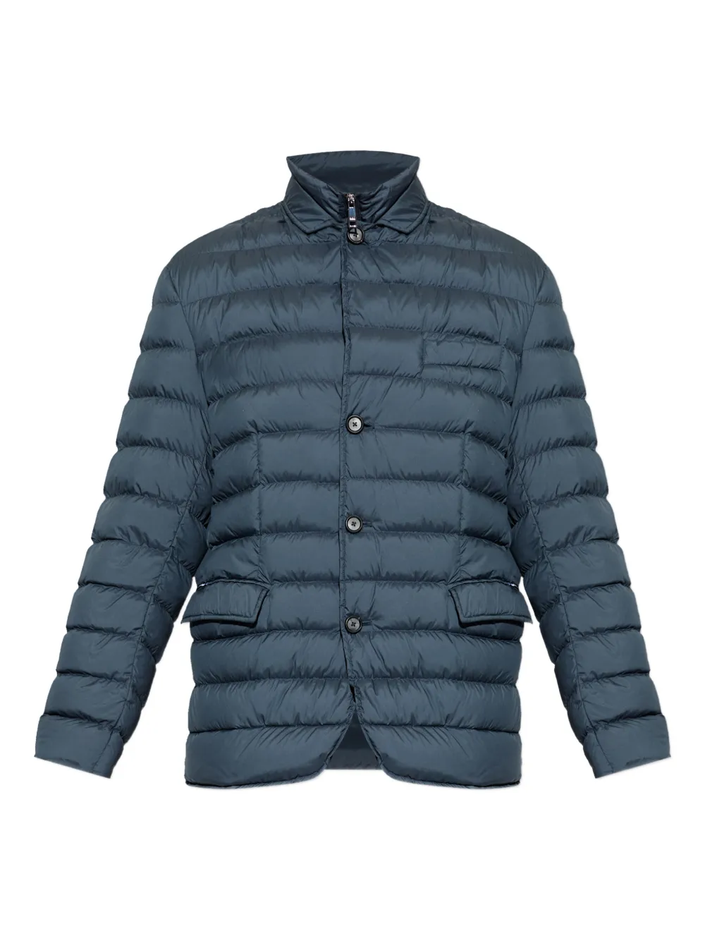 Add zip-fastening padded jacket | Blue | Image 1