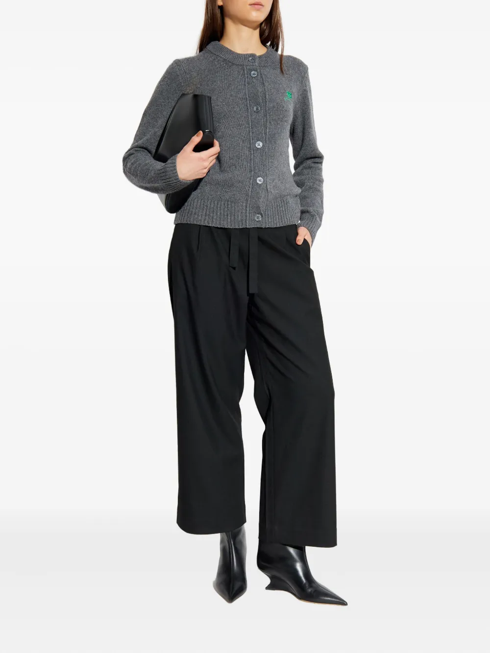 Add Broek met riemlussen - Zwart