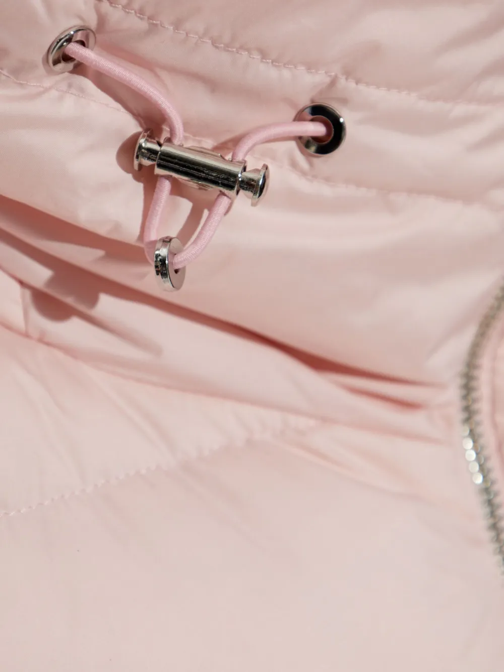 Add Quilted Down Puffer Jacket In Pink