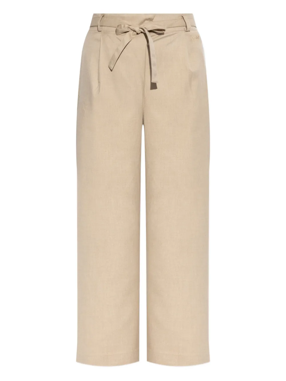Add logo-embroidered trousers | Neutrals | Image 1