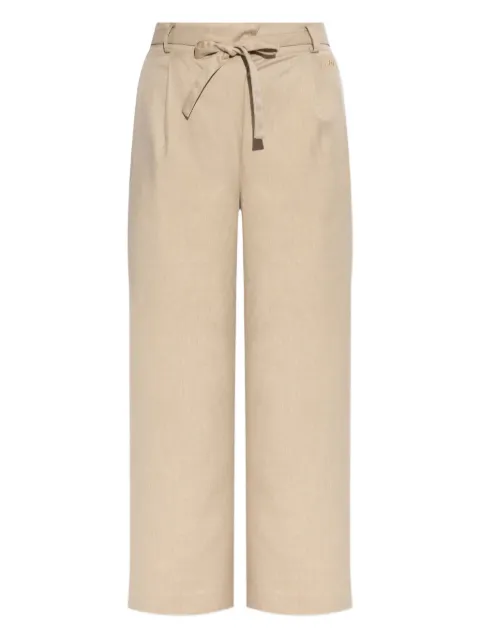 Add logo-embroidered trousers