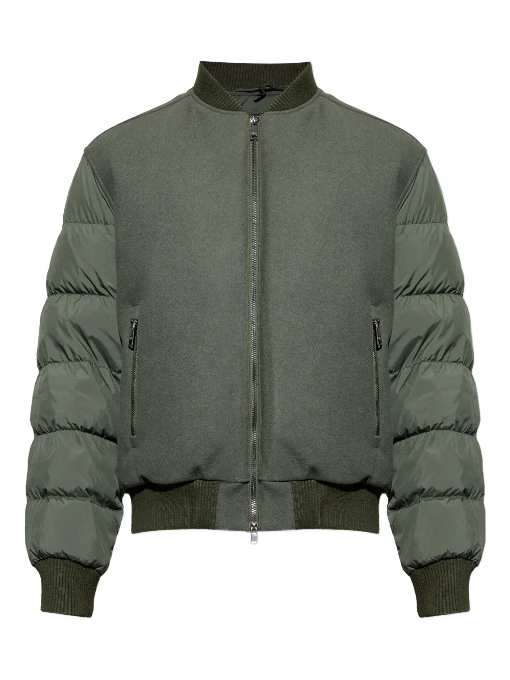Add wool padded jacket | Green | Image 1