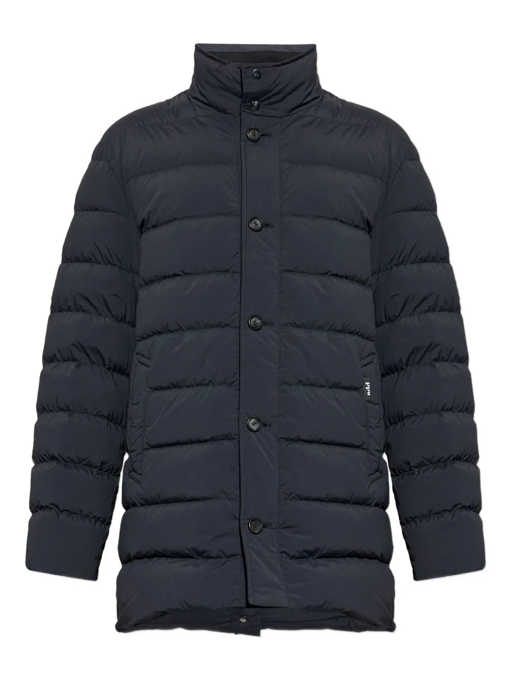 Add Buttoned padded coat | Black | Image 1