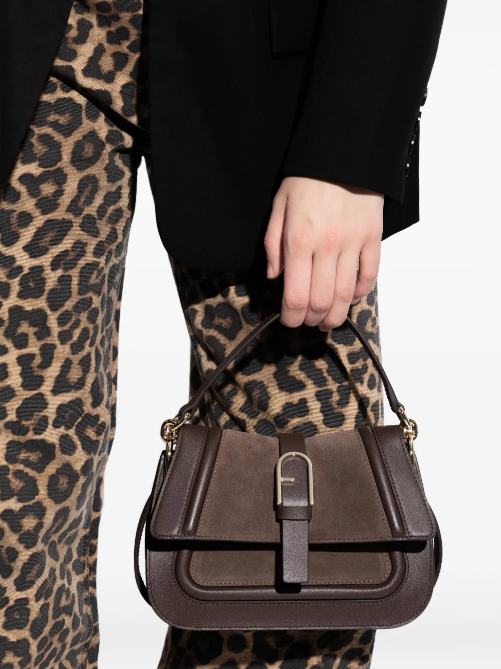 Furla mini Flow handbag - Bruin