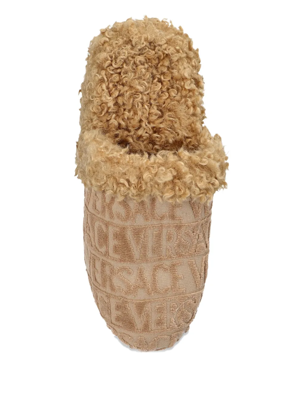 Versace Slippers met logo Beige