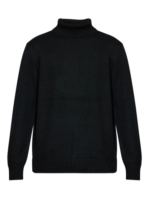 Add roll-neck merino sweater