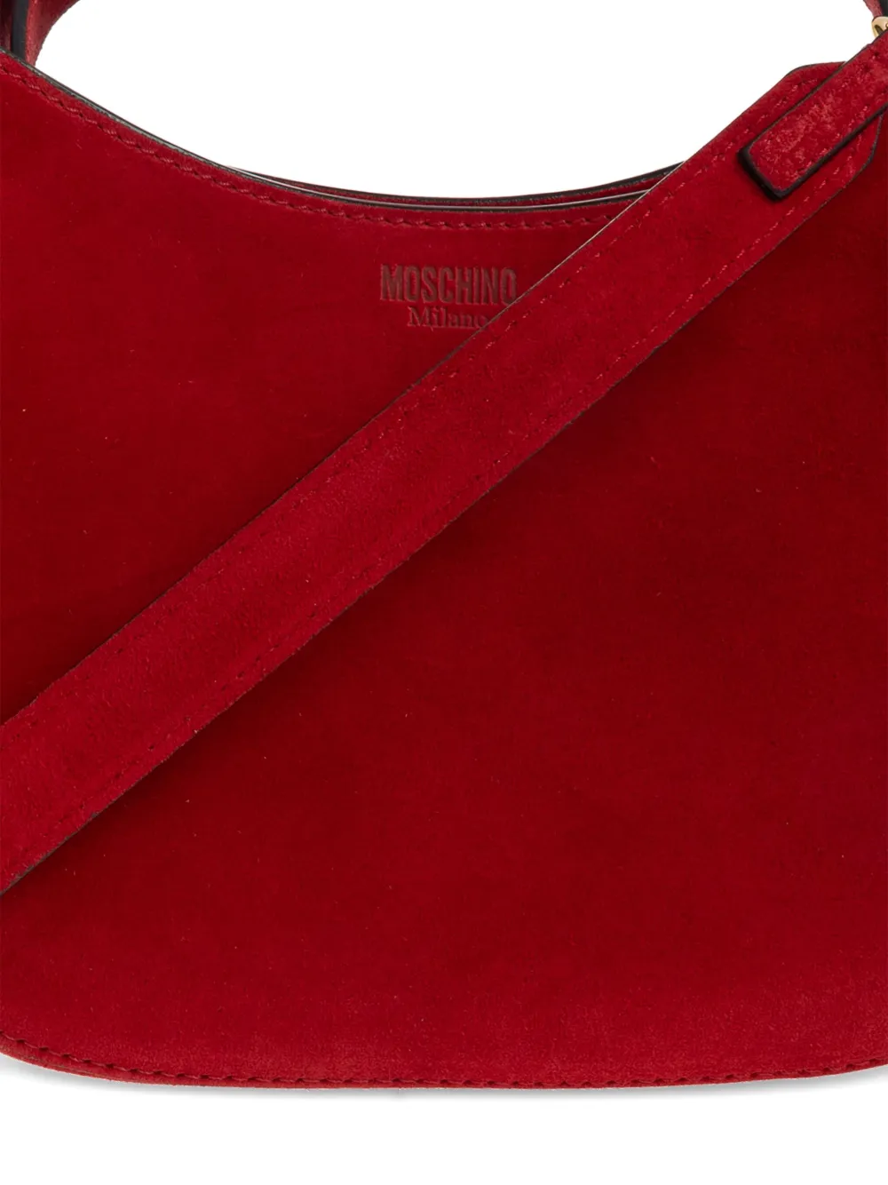 Moschino Handle Me ronde schoudertas Rood