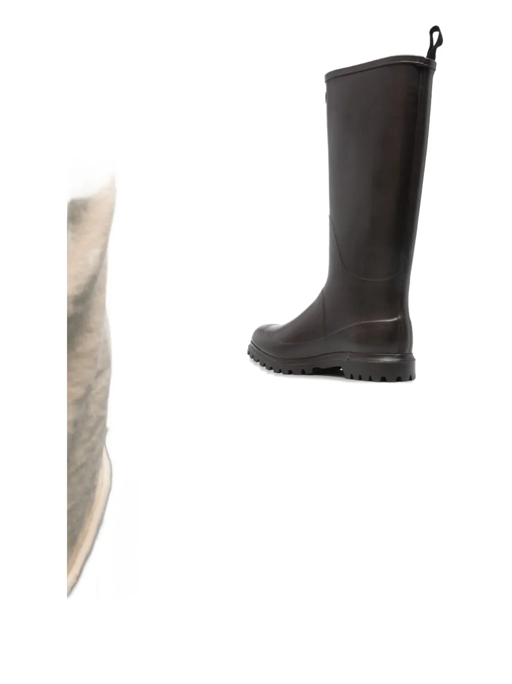 Superga Rubber Rain Boots In Brown