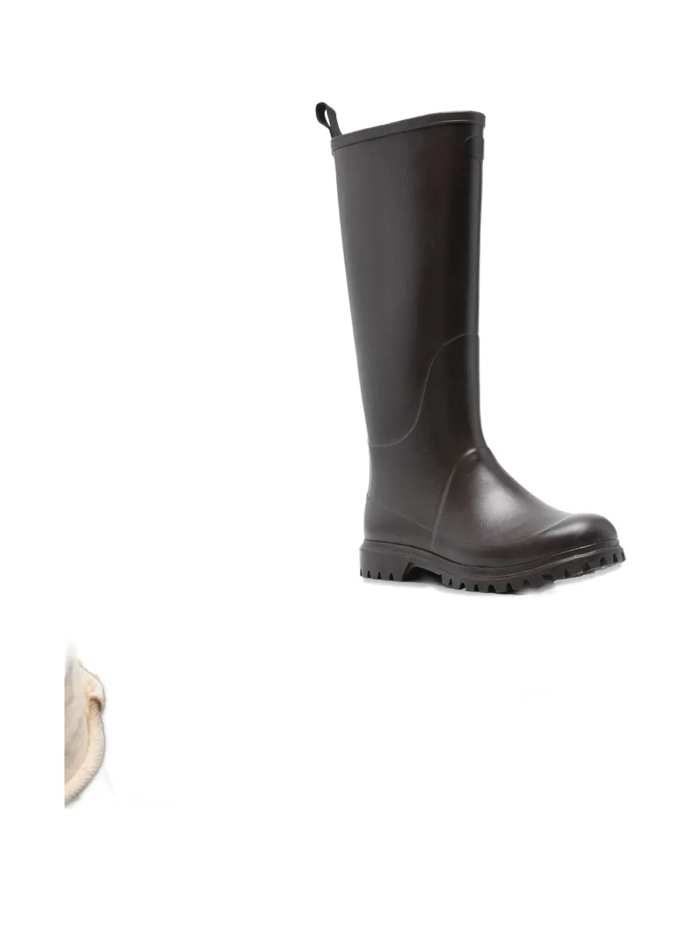 Superga Rubber Rain Boots In Brown
