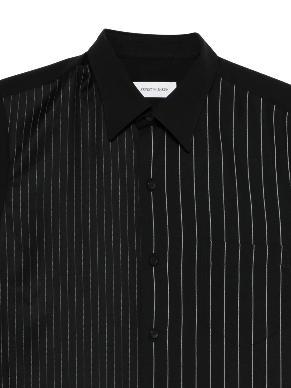 Ernest W. Baker ストライプ シャツ | ブラック | FARFETCH JP
