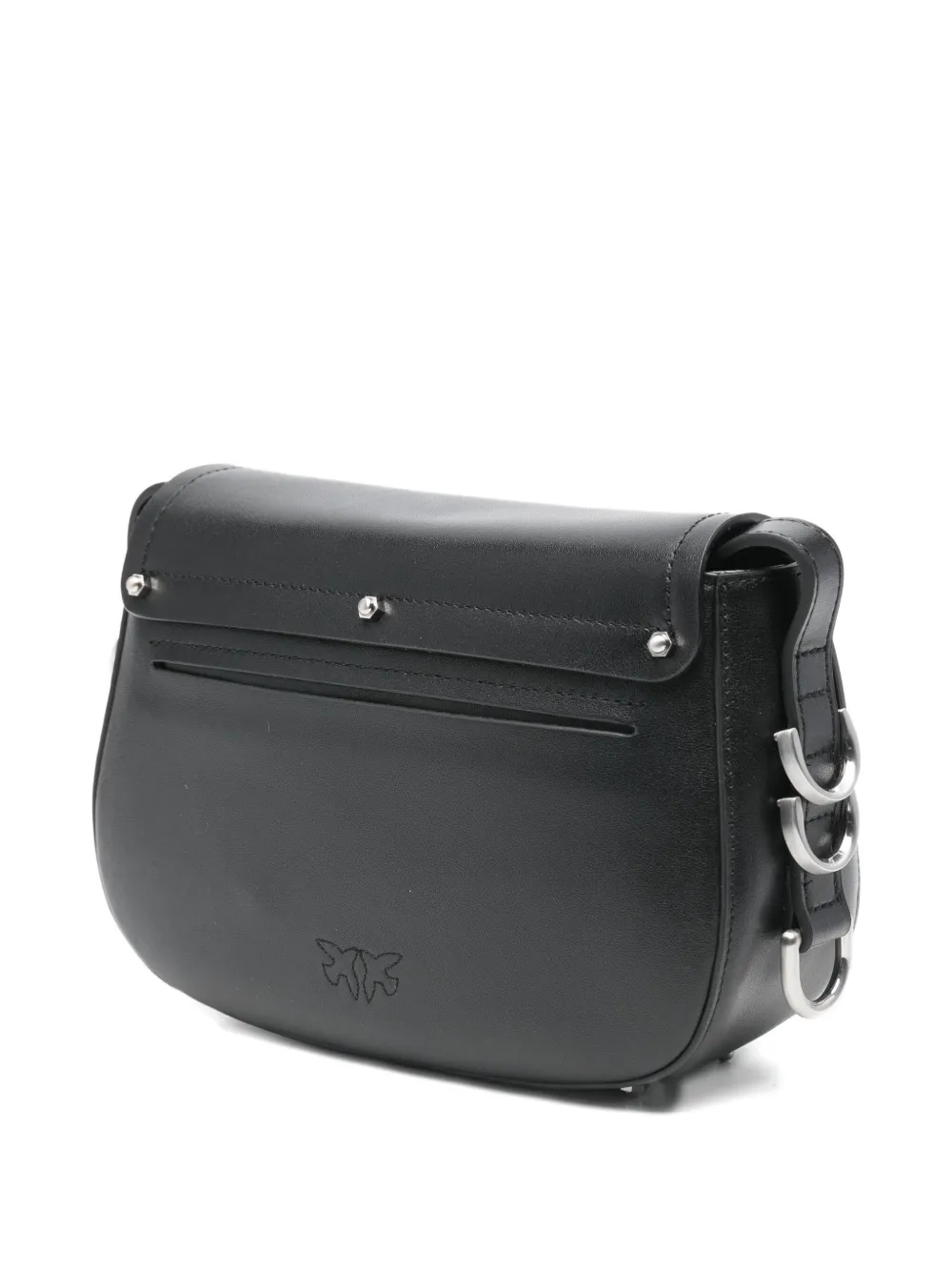 Pinko Saddle Mini Crossbody Bag In Black