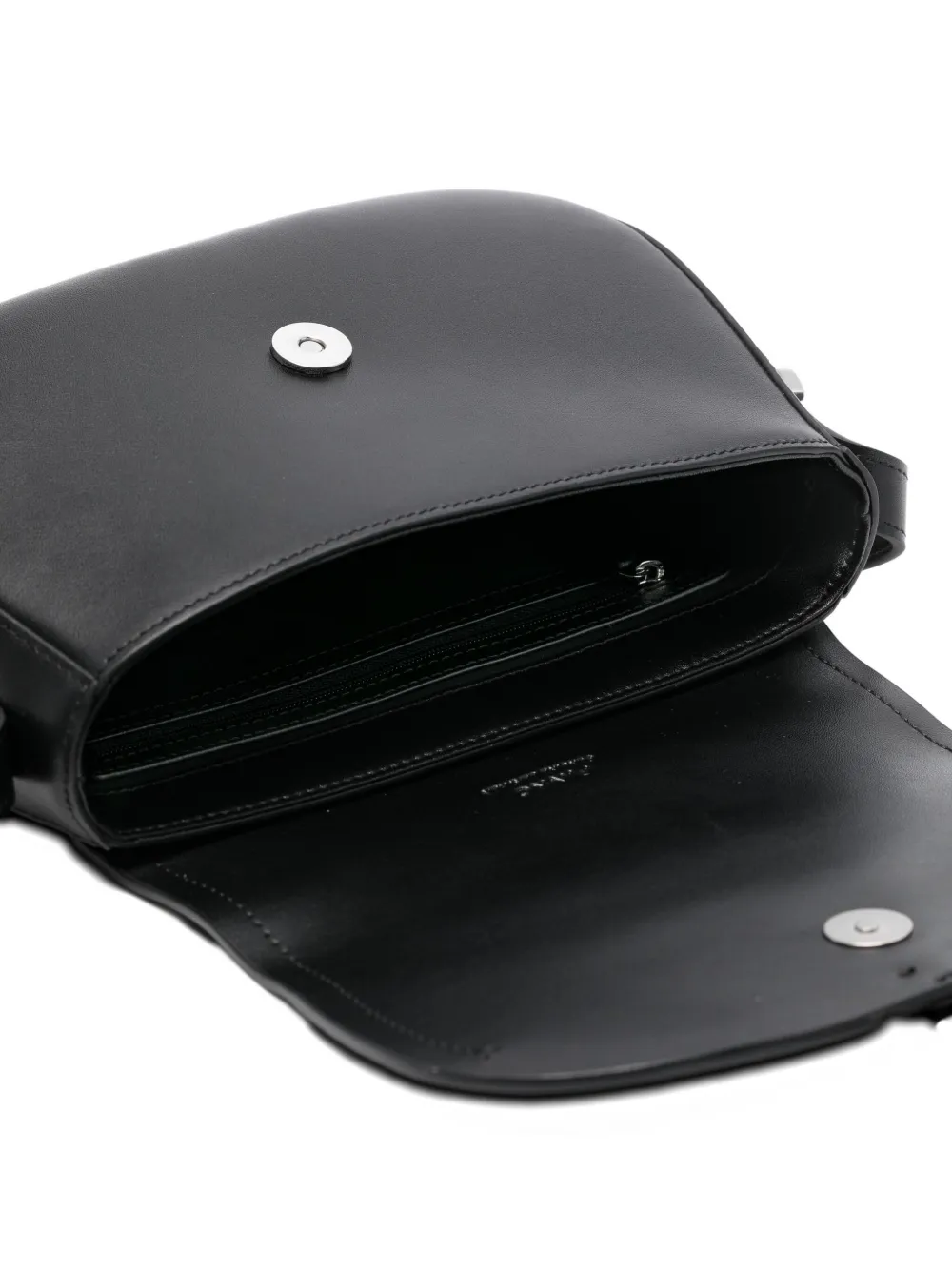 Pinko Saddle Mini Crossbody Bag In Black