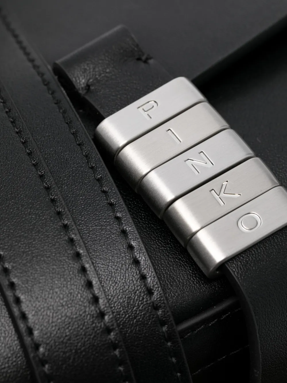 Pinko Saddle Mini Crossbody Bag In Black