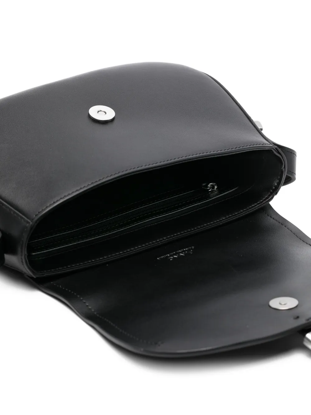 PINKO Leren crossbodytas Zwart