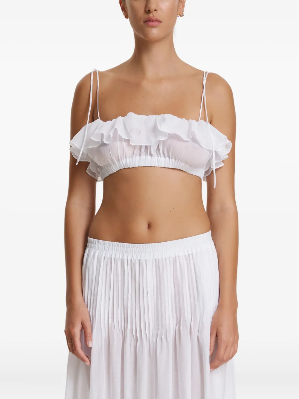 Pnk Ruffled Top In White