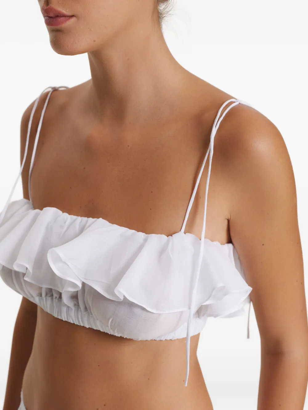 Pnk Ruffled Top In White