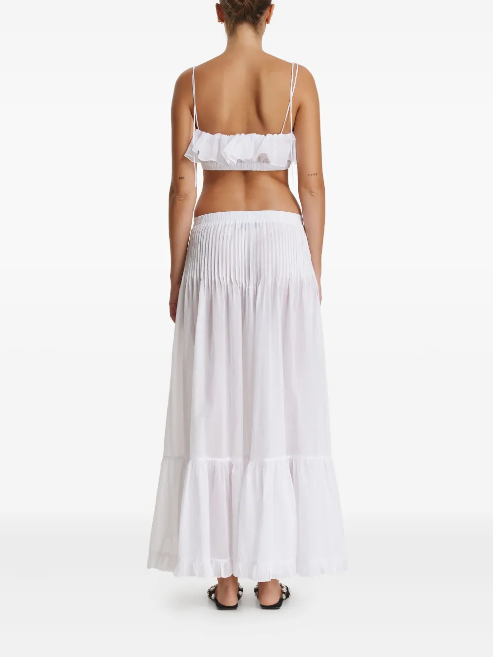 Pnk Ruffled Top In White