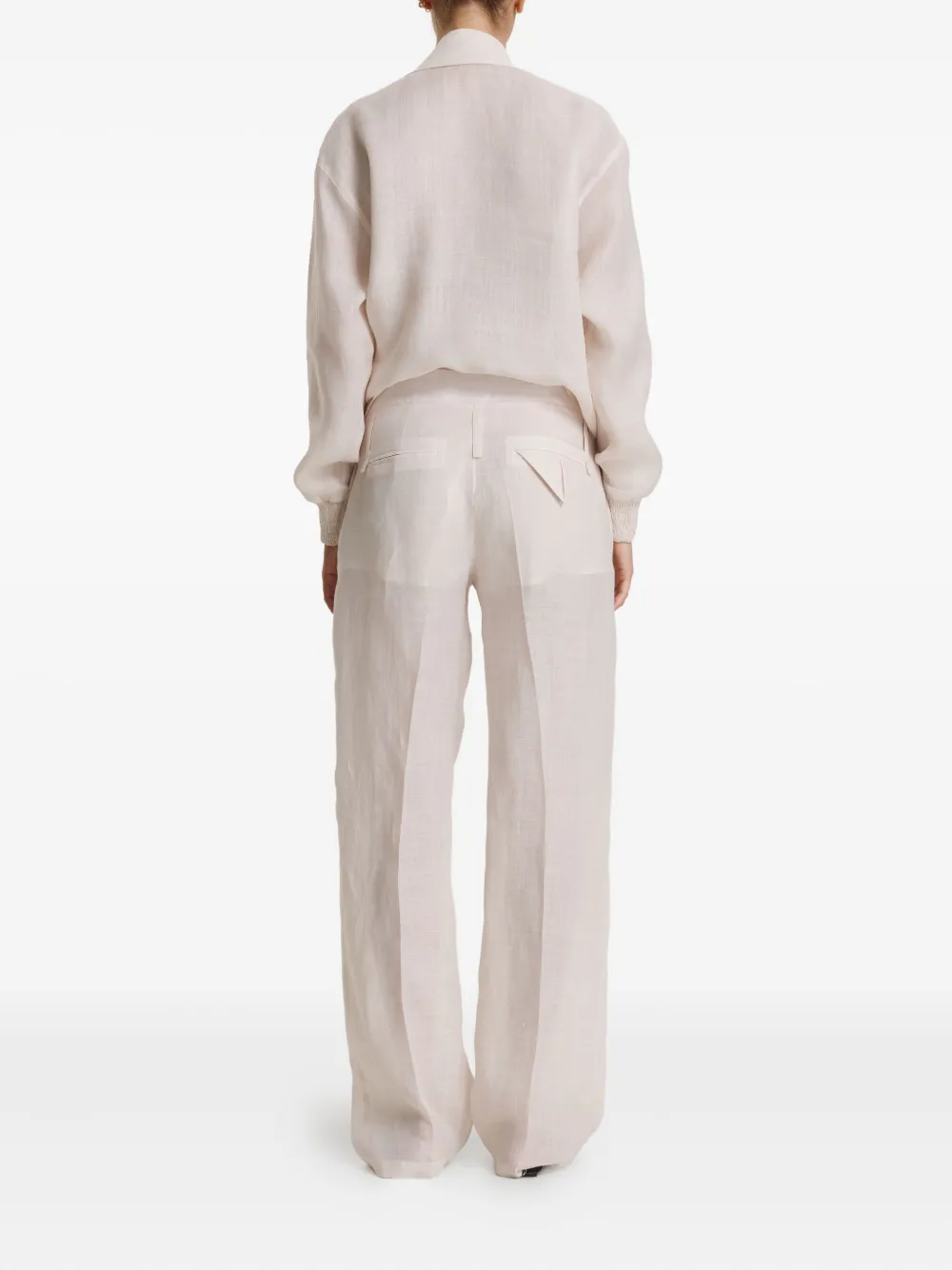 Pnk Welt-pocket Trousers In Neutral
