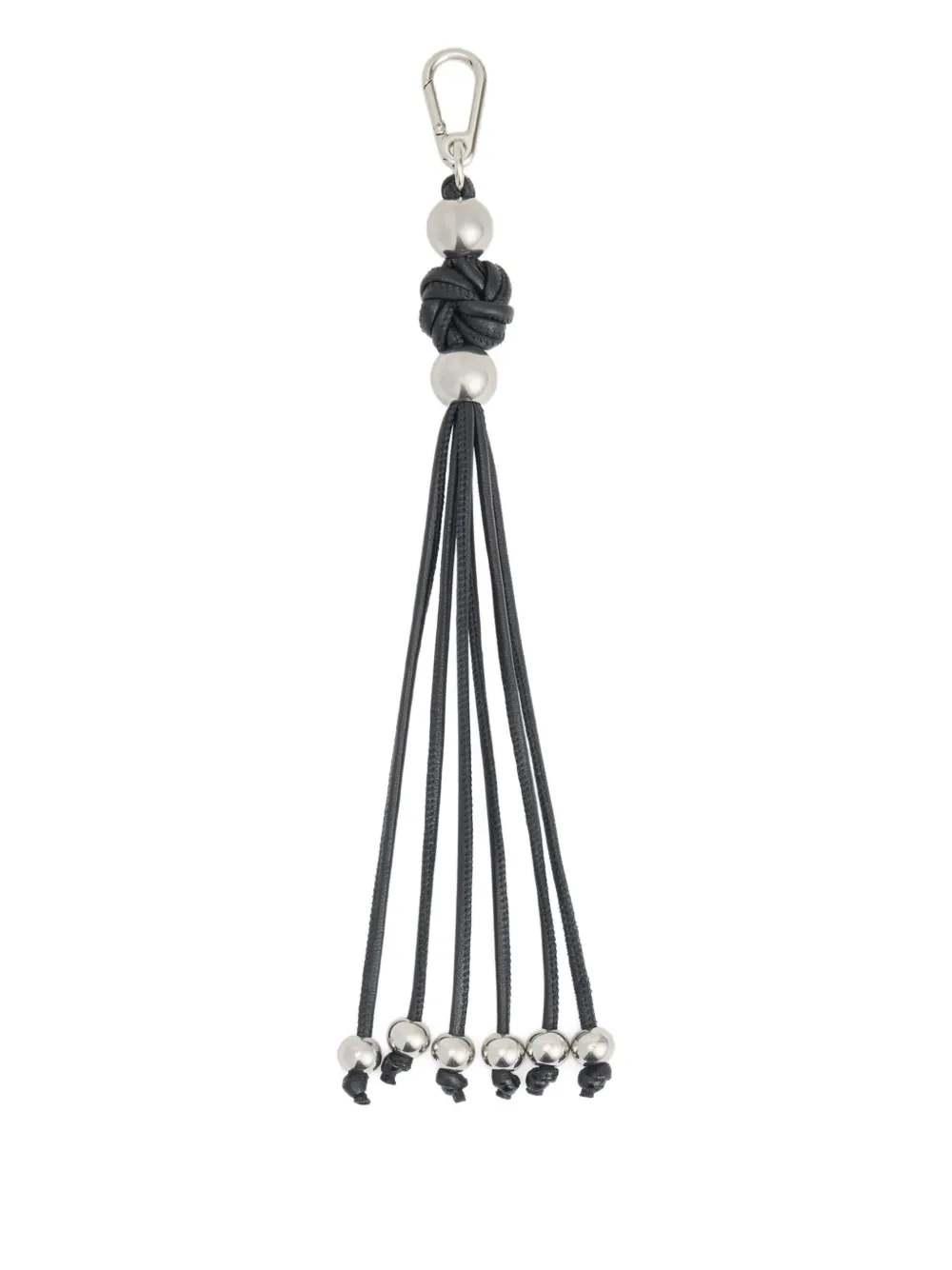 Lemaire Infinity Love-knot Beaded Keyring In Black