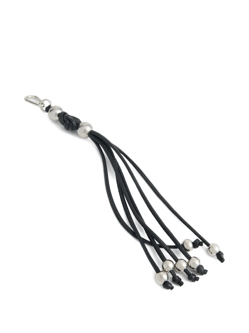 Lemaire Infinity Love-knot Beaded Keyring In Black