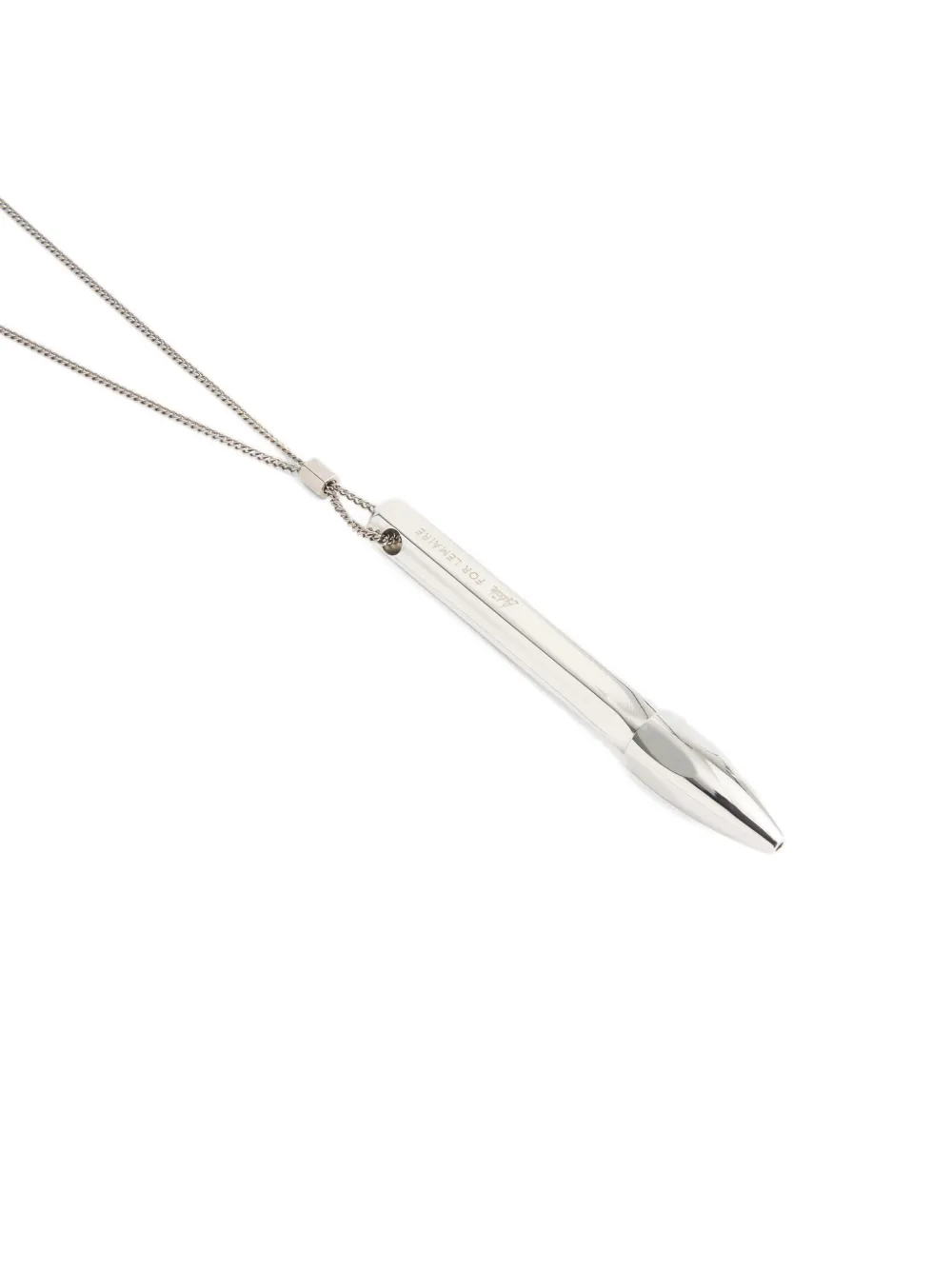Lemaire Aubock Pen-pendant Necklace In Brown
