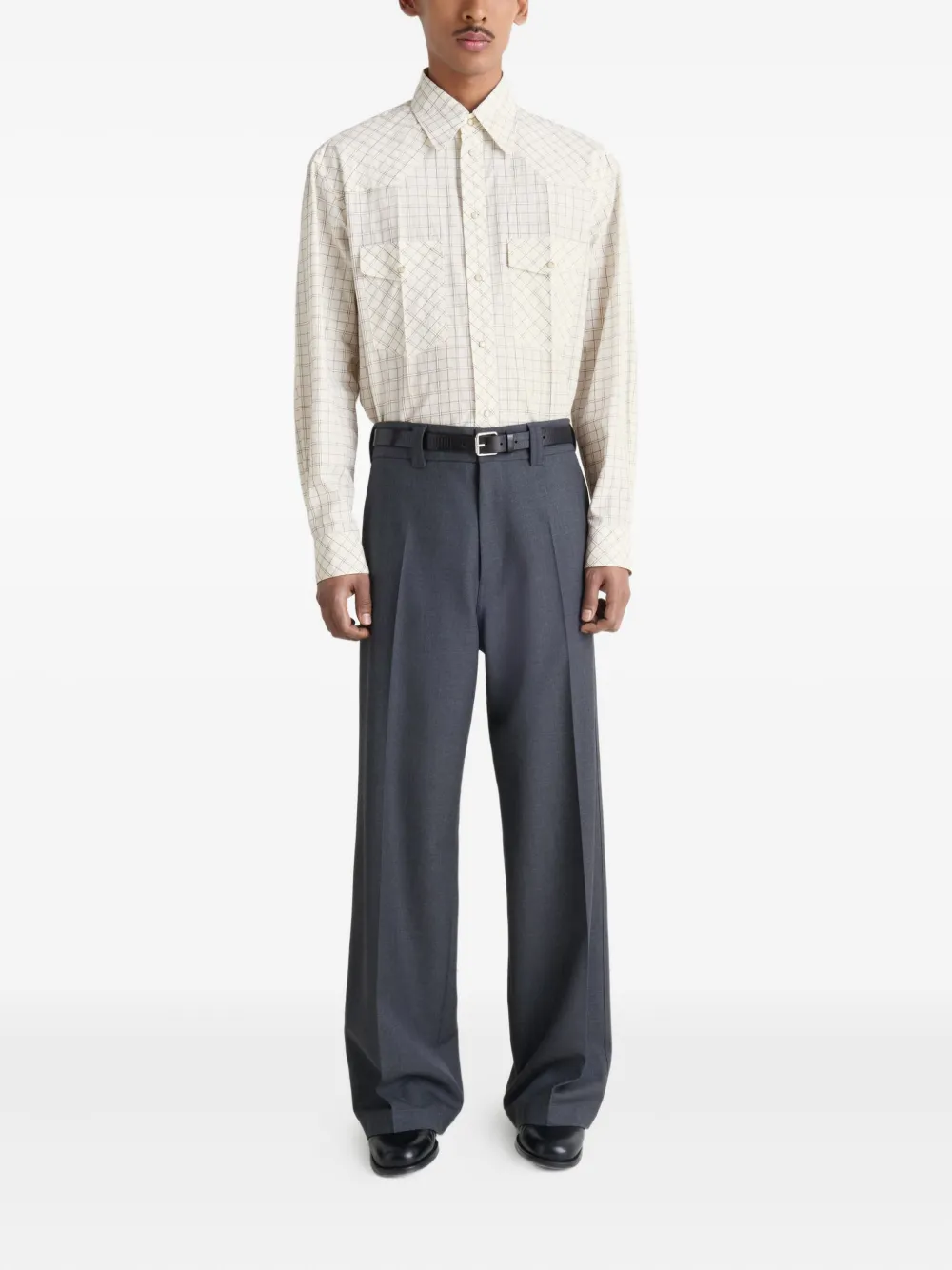 LEMAIRE Overhemd met borstzak - Beige