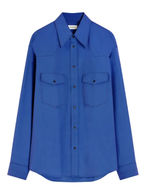 LEMAIRE yoke-detail chest-pockets shirt