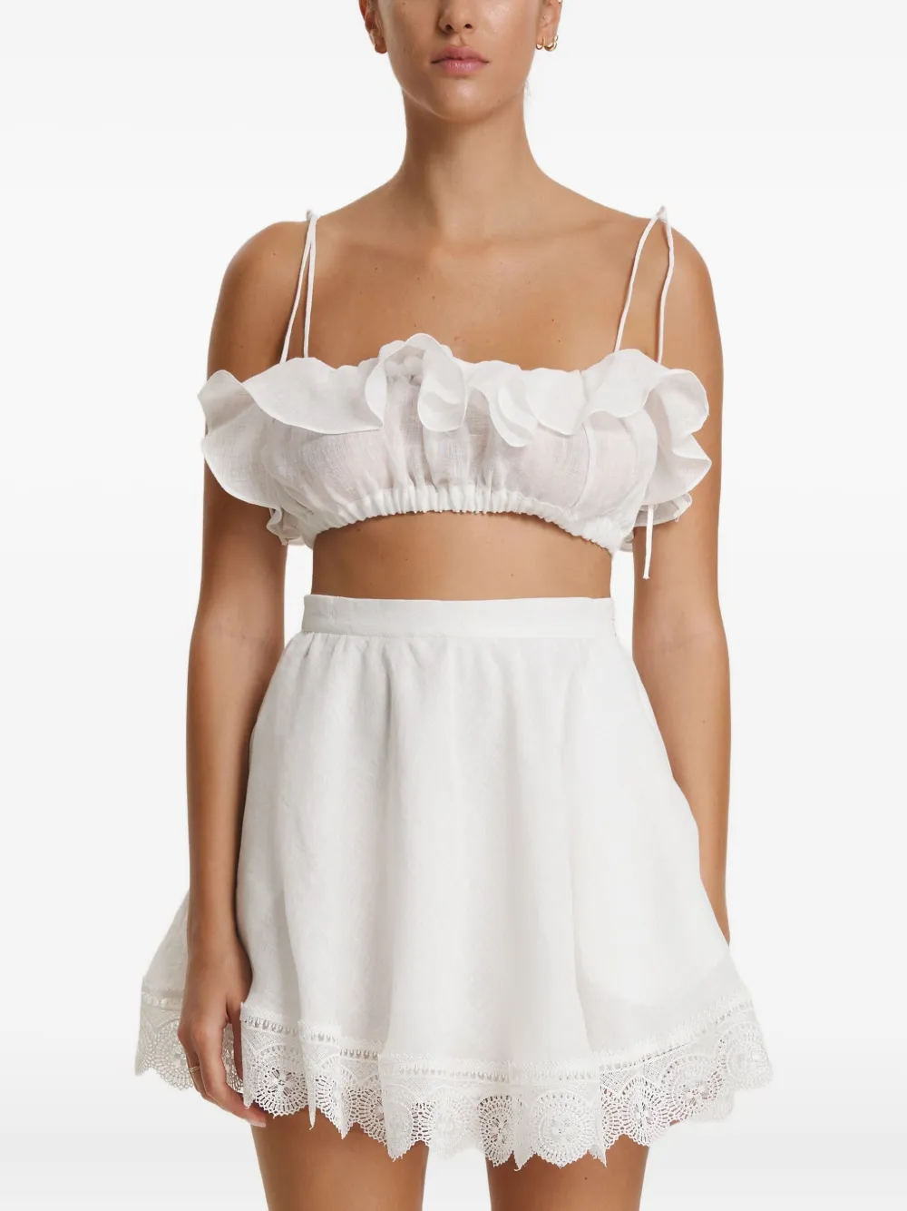 Pnk Ruffled Top In White