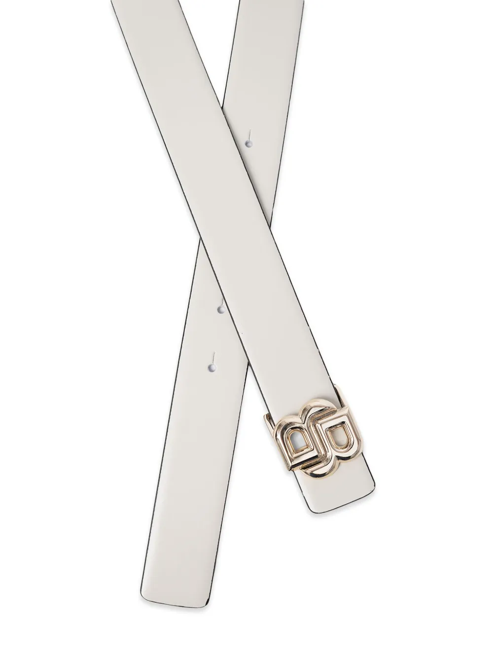  Boss Logo-buckle Belt - White 