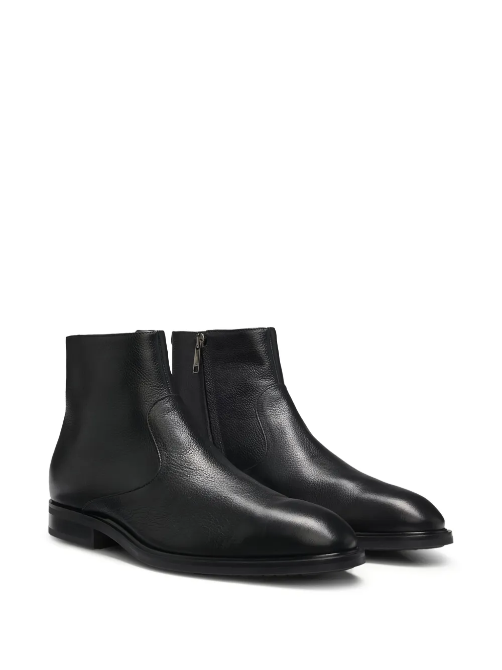 BOSS leather chelsea boots - Nero